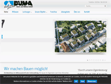 Tablet Screenshot of duema.de